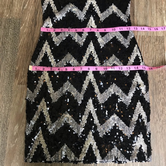 Dress the Population sequin sheer back dress Small - Picture 4 of 5